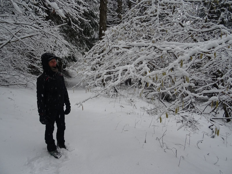 breve passeggiata tra la neve fresca di oggi.....